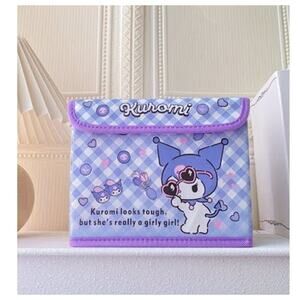 #6790  -  Kuromi foldable storage box with lid, Velcro closure